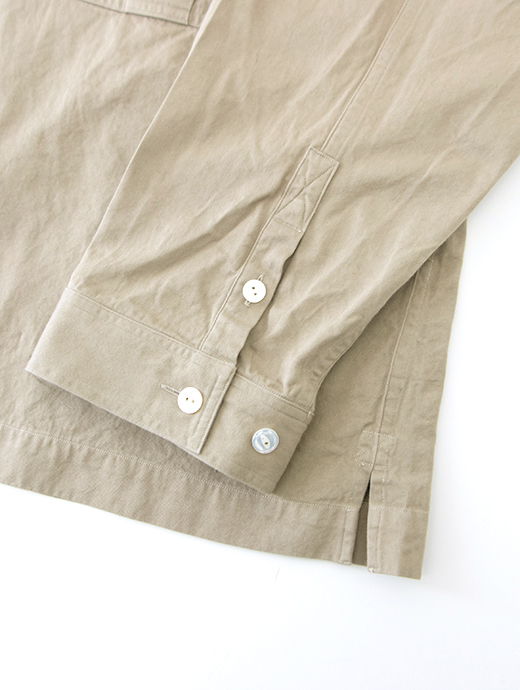 再入荷しまし　LES LESTON/レスレストン　シャツアウター/コットンツイル　les501802-カーキ