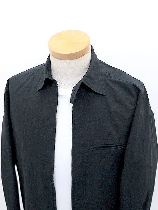 LES LESTON/レスレストン　ジップアップシャツブルゾン　les520802-ブラック