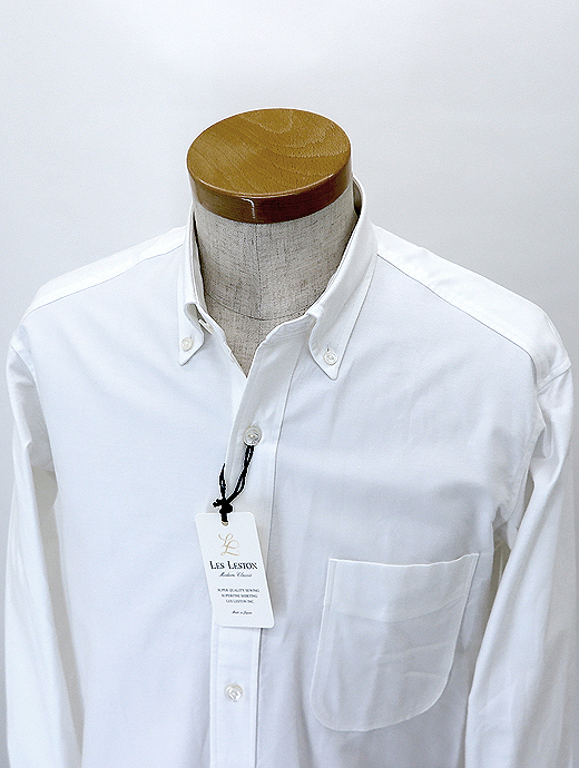 LES LESTON/レスレストン　ボタンダウンシャツ　les520805-ホワイト