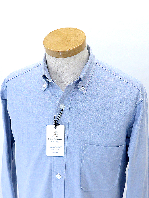 LES LESTON/レスレストン　ボタンダウンシャツ　les520806-サックスブルー