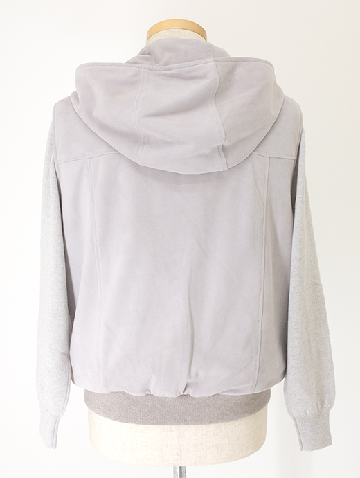 Laboratory of Last Resort/ラボラトリー・オブ・ラスト・リゾート　スエードフーデッドベスト　llr502201-ライトグレージュ