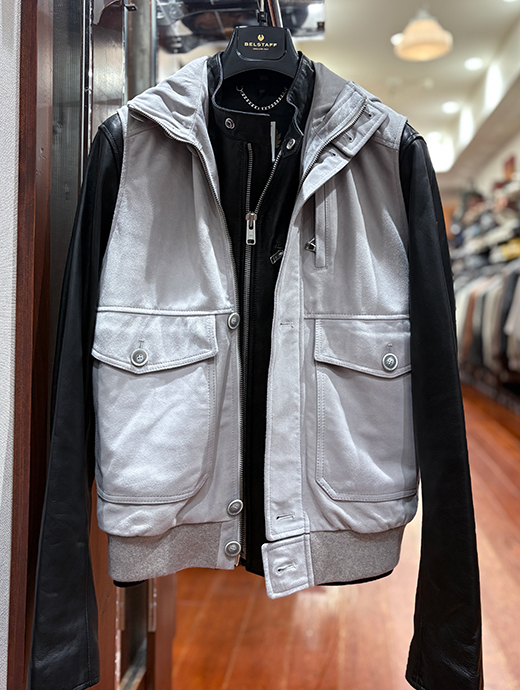 Laboratory of Last Resort/ラボラトリー・オブ・ラスト・リゾート　スエードフーデッドベスト　llr502201-ライトグレージュ