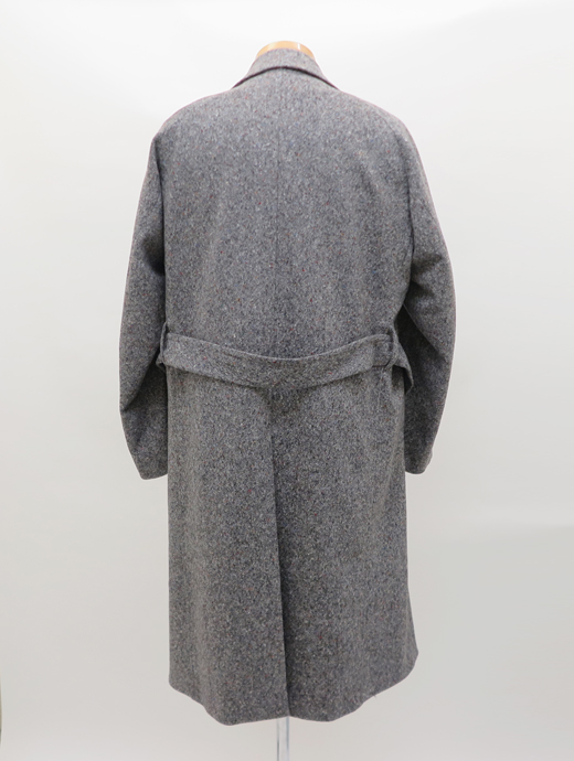 Laboratory of Last Resort/ラボラトリー・オブ・ラスト・リゾート　ベルテッドラグランコート/ダブルブレスト/Bottoliホームスパンツイード　llr502410-グレー