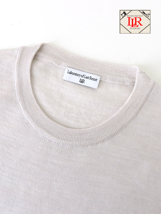 Laboratory of Last Resort/ラボラトリー・オブ・ラスト・リゾート　サマーウールニット　llr520202-ライトベージュ