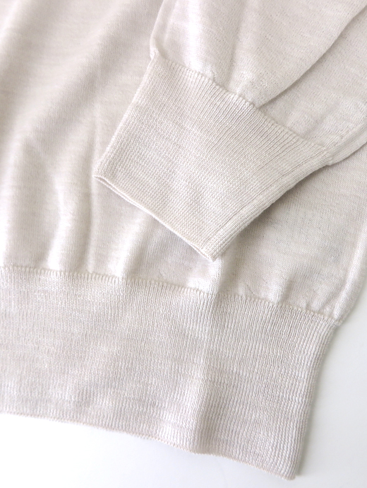 Laboratory of Last Resort/ラボラトリー・オブ・ラスト・リゾート　サマーウールニット　llr520202-ライトベージュ