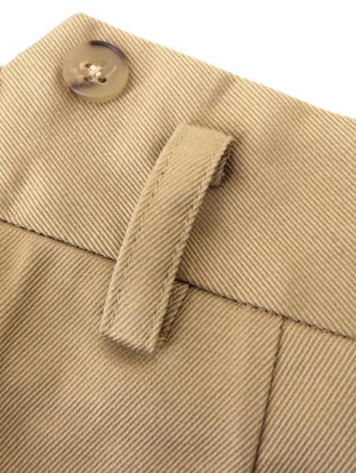 Laboratory of Last Resort/ラボラトリー・オブ・ラスト・リゾート　2プリーツコットントラウザーズウィンザーモデル/ヴィンテージコットンツイル　llr520601-ベージュ