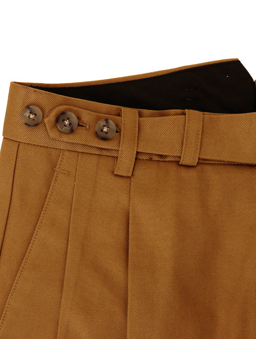 Laboratory of Last Resort/ラボラトリー・オブ・ラスト・リゾート　2プリーツコットントラウザーズウィンザーモデル/ヴィンテージコットンツイル　llr520602-キャメル