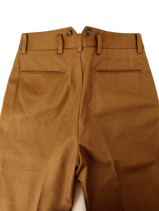 Laboratory of Last Resort/ラボラトリー・オブ・ラスト・リゾート　2プリーツコットントラウザーズウィンザーモデル/ヴィンテージコットンツイル　llr520602-キャメル