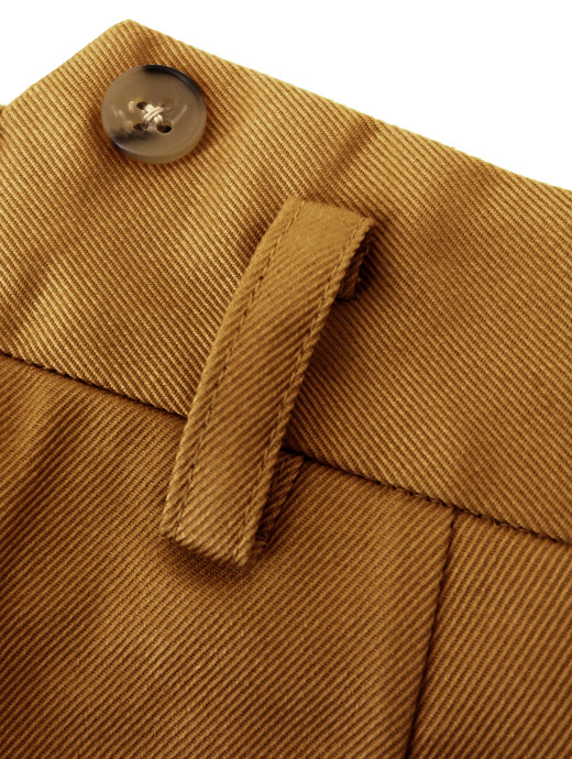 Laboratory of Last Resort/ラボラトリー・オブ・ラスト・リゾート　2プリーツコットントラウザーズウィンザーモデル/ヴィンテージコットンツイル　llr520602-キャメル