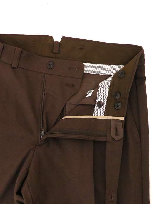 Laboratory of Last Resort/ラボラトリー・オブ・ラスト・リゾート　2プリーツコットントラウザーズウィンザーモデル/ヴィンテージコットンツイル　llr520604-ブラウン