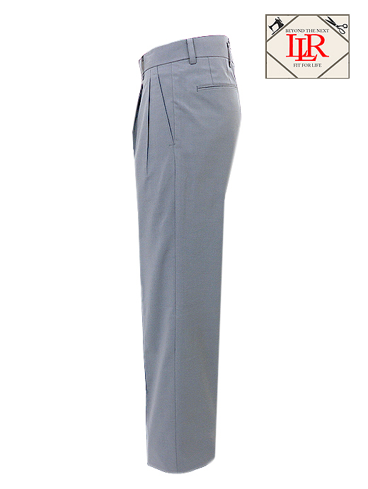 Laboratory of Last Resort/ラボラトリー・オブ・ラスト・リゾート　2プリーツコットントラウザーズウィンザーモデル/ウールトロピカル　llr520801-グレー