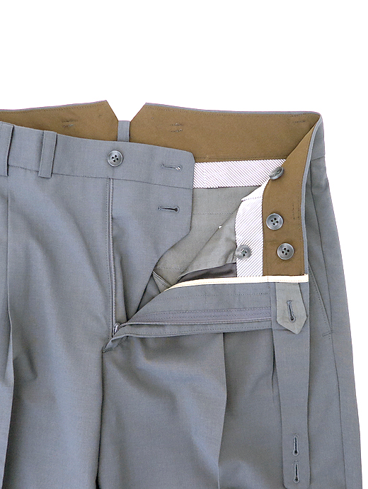 Laboratory of Last Resort/ラボラトリー・オブ・ラスト・リゾート　2プリーツコットントラウザーズウィンザーモデル/ウールトロピカル　llr520801-グレー