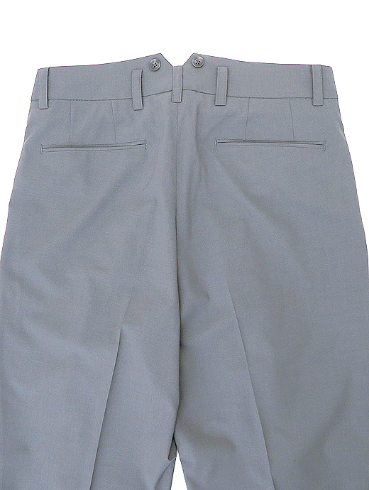 Laboratory of Last Resort/ラボラトリー・オブ・ラスト・リゾート　2プリーツコットントラウザーズウィンザーモデル/ウールトロピカル　llr520801-グレー