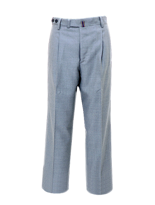 Laboratory of Last Resort/ラボラトリー・オブ・ラスト・リゾート　2プリーツコットントラウザーズウィンザーモデル/ウールツイル　llr520802-グレー