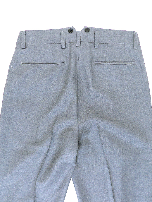 Laboratory of Last Resort/ラボラトリー・オブ・ラスト・リゾート　2プリーツコットントラウザーズウィンザーモデル/ウールツイル　llr520802-グレー