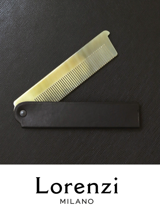 Lorenzi/ロレンツィ　ポケットコーム　lor421408-ブラック