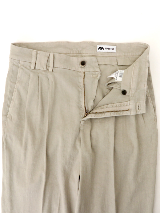 MABITEX/マビテックス　リネンコットンパンツ　mab520602-ベージュ