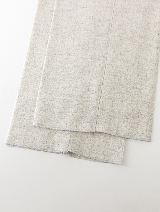 Massimo Corrado/マッシモ・コラード　別注トラウザーズ/ウィンザーモデル/ウールカシミア　mac502001-スノーグレー