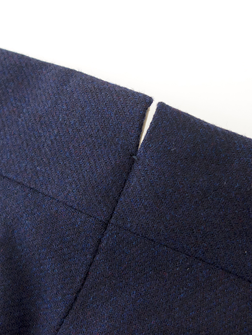 Massimo Corrado/マッシモ・コラード　別注トラウザーズ/ウィンザーモデル/ウールカシミア　mac502002-ネイビーブルー