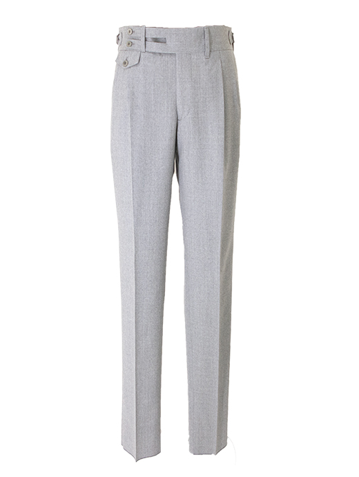 Massimo Corrado/マッシモ・コラード　2WAYトラウザーズ/スムースサキソニーウール　mac502003-ライトグレー