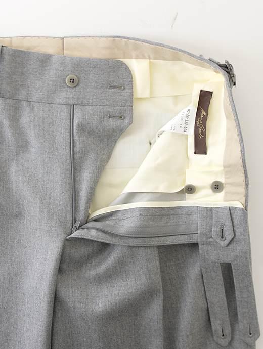 Massimo Corrado/マッシモ・コラード　2WAYトラウザーズ/スムースサキソニーウール　mac502003-ライトグレー
