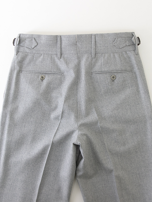 Massimo Corrado/マッシモ・コラード　2WAYトラウザーズ/スムースサキソニーウール　mac502003-ライトグレー