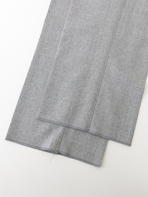 Massimo Corrado/マッシモ・コラード　2WAYトラウザーズ/スムースサキソニーウール　mac502003-ライトグレー