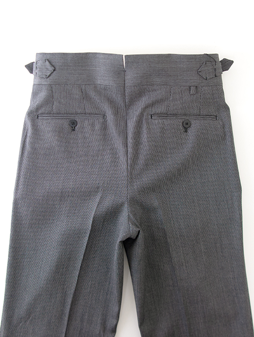 Massimo Corrado/マッシモ・コラード　マイクロヘリンボーンウール/別注トラウザーズ/ウィンザーモデル　mac502205-グレー