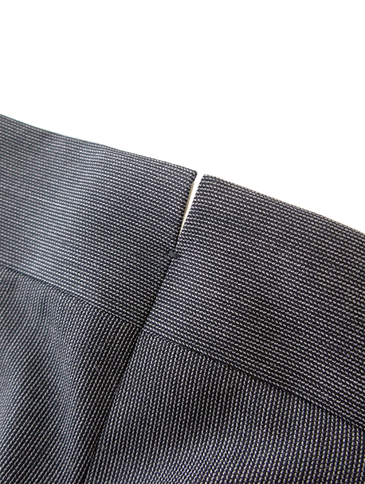 Massimo Corrado/マッシモ・コラード　マイクロヘリンボーンウール/別注トラウザーズ/ウィンザーモデル　mac502205-グレー