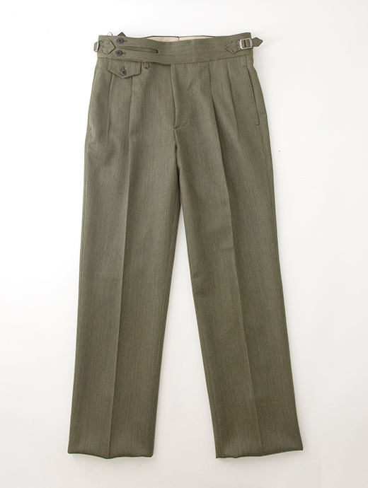 Massimo Corrado/マッシモ・コラード　ウィンターソラーロ/別注トラウザーズ/ウィンザーモデル　mac502206-ソラーログリーン