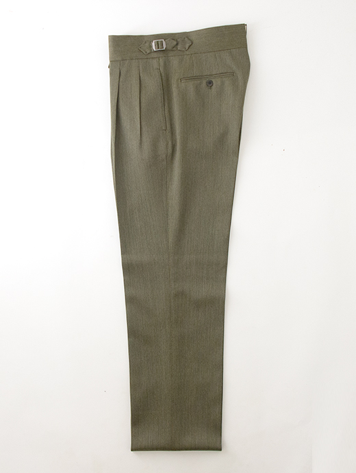 Massimo Corrado/マッシモ・コラード　ウィンターソラーロ/別注トラウザーズ/ウィンザーモデル　mac502206-ソラーログリーン