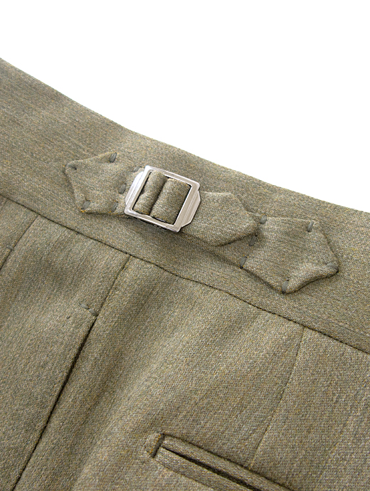 Massimo Corrado/マッシモ・コラード　ウィンターソラーロ/別注トラウザーズ/ウィンザーモデル　mac502206-ソラーログリーン