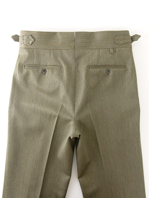 Massimo Corrado/マッシモ・コラード　ウィンターソラーロ/別注トラウザーズ/ウィンザーモデル　mac502206-ソラーログリーン