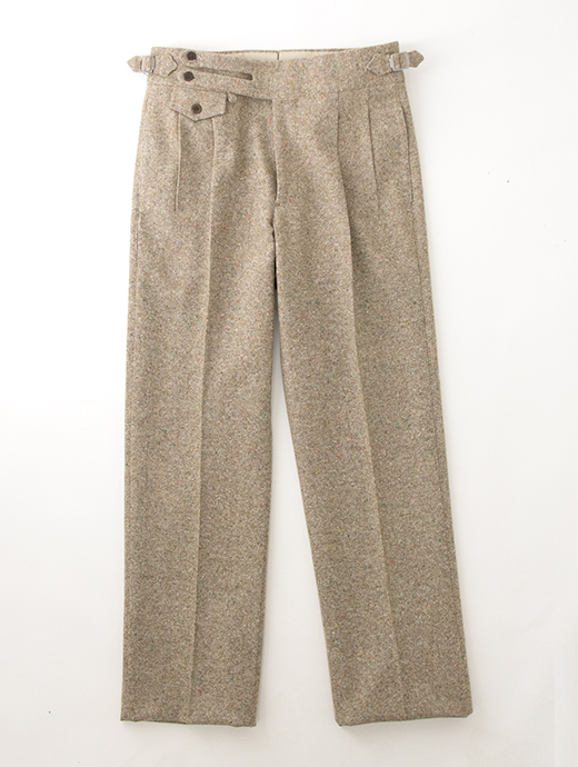 Massimo Corrado/マッシモ・コラード　ホームスパンツイード/別注トラウザーズ/ウィンザーモデル　mac502207-ベージュ