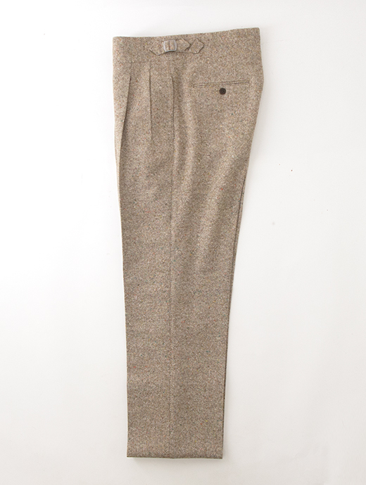 Massimo Corrado/マッシモ・コラード　ホームスパンツイード/別注トラウザーズ/ウィンザーモデル　mac502207-ベージュ