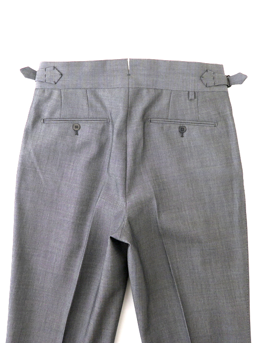 Massimo Corrado/マッシモ・コラード　ウールモヘア/ベルトレストラウザーズ　mac520201-グレー