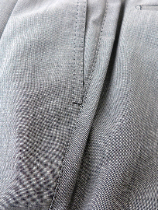 Massimo Corrado/マッシモ・コラード　ウールモヘア/2WAYトラウザーズ　mac520204-ライトグレー