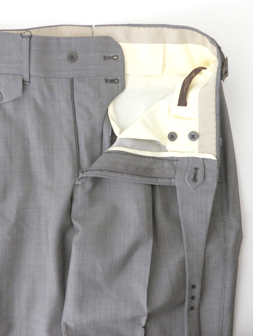 Massimo Corrado/マッシモ・コラード　ウールモヘア/2WAYトラウザーズ　mac520204-ライトグレー