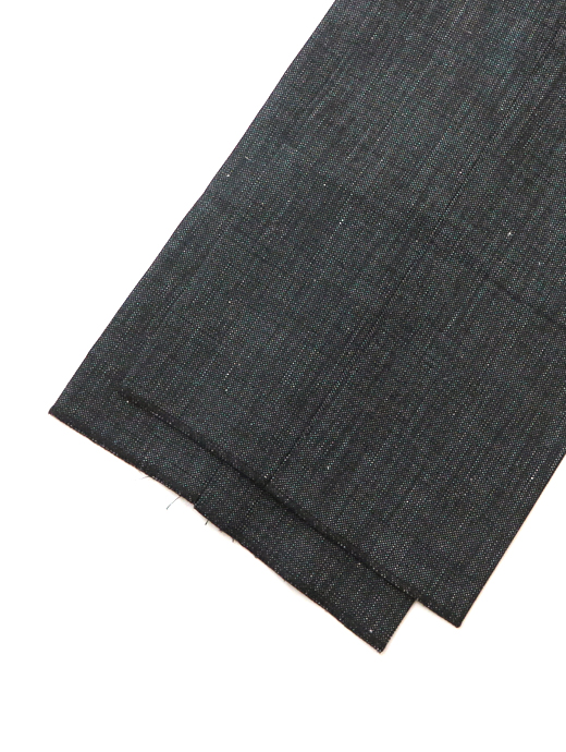 Massimo Corrado/マッシモ・コラード　ウールリネンコットン/ベルトレストラウザーズ　mac520205-ブラック