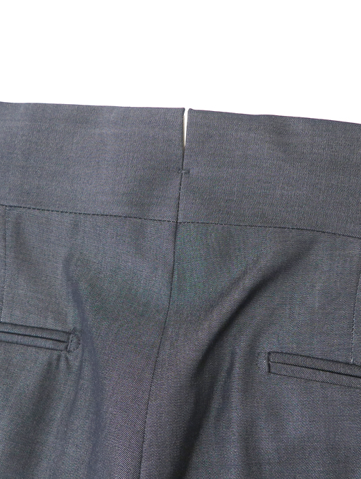 Massimo Corrado/マッシモ・コラード　ウール/ベルトレストラウザーズ　mac520206-グレーネイビー