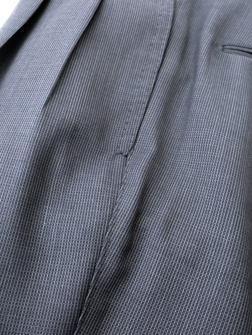 Massimo Corrado/マッシモ・コラード　ウールナイロン/ベルトレストラウザーズ　mac520207-ネイビーグレー