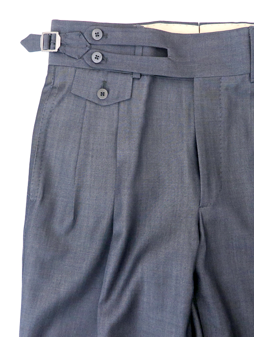 Massimo Corrado/マッシモ・コラード　2WAYウザーズ ウィンザーモデル　mac520403-グレーネイビー