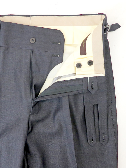 Massimo Corrado/マッシモ・コラード　2WAYウザーズ ウィンザーモデル　mac520403-グレーネイビー