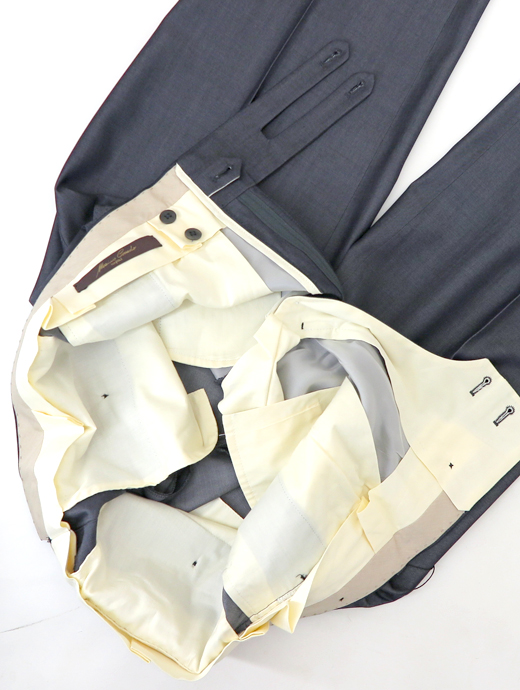 Massimo Corrado/マッシモ・コラード　2WAYウザーズ ウィンザーモデル　mac520403-グレーネイビー