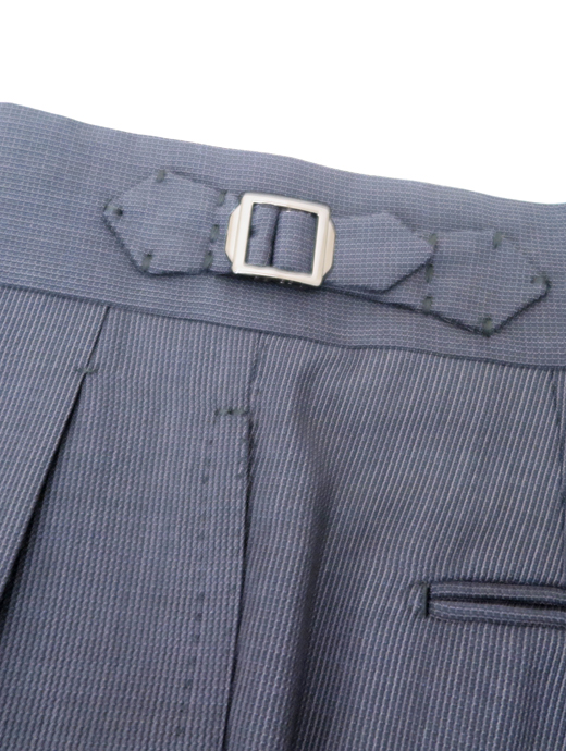 Massimo Corrado/マッシモ・コラード　ベルトレストラウザーズ/ウィンザーモデル　mac520405-ネイビー