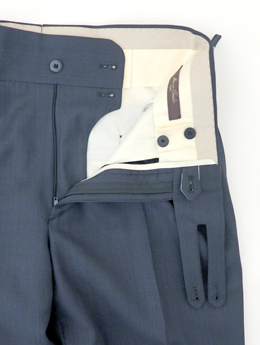 Massimo Corrado/マッシモ・コラード　ベルトレストラウザーズ/ウィンザーモデル　mac520405-ネイビー