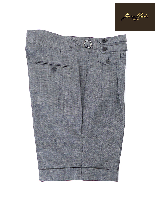Massimo Corrado/マッシモ・コラード　トラウザーズハーフパンツ　mac520801-グレー