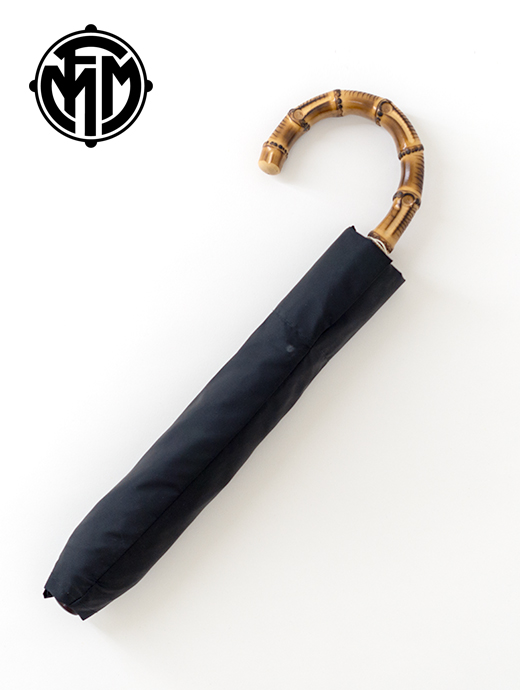 Maglia Francesco マリア・フランチェスコ　ハンドメイド傘/折り畳み/バンブーハンドル　maf461011-ブラック