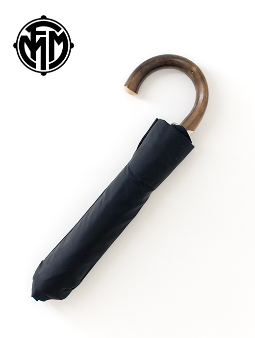 Maglia Francesco マリア・フランチェスコ　ハンドメイド傘/折り畳み/チェストナッツハンドル　maf461012-ブラック