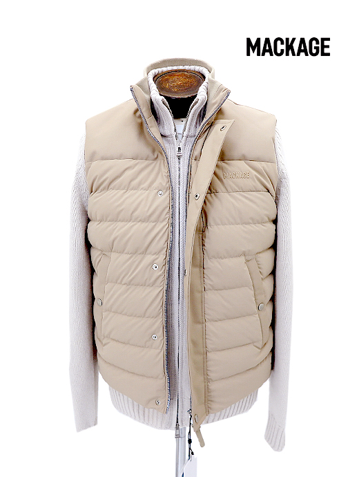 MACKAGE/マッカージュ ダウンベスト/BRODY-Z mcg522003-ライトベージュ